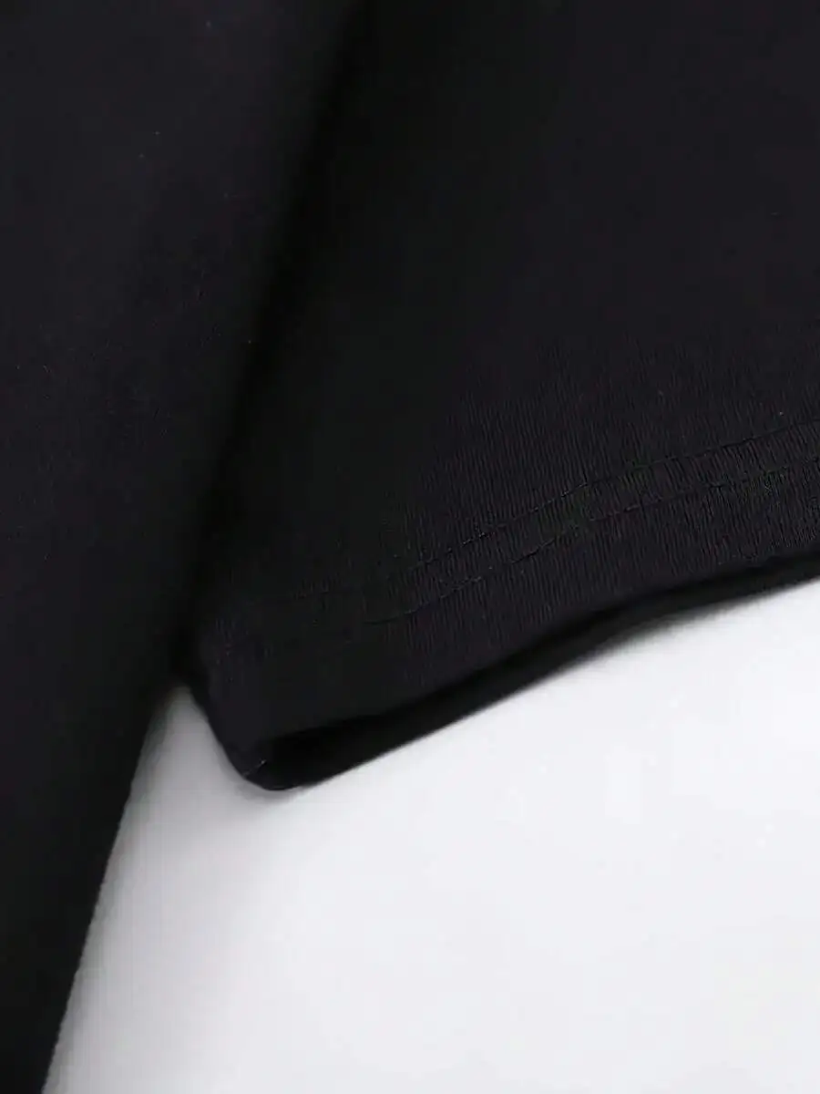 Plus Size Womens Letter Print Round Neck Short Sleeve Casual T-Shirt Black
Plus Size Womens Letter Print Round Neck Short Sleeve Casual T-Shirt Black