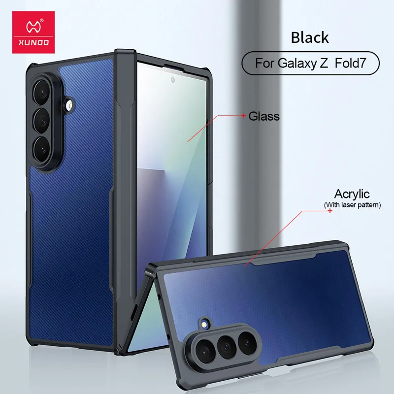 For Samsung Galaxy Z Fold 7 Case XUNDD Anti-drop Airbags Laser Pattern Hard Acrylic + Glass Hinged Folding Phone Cover
For Samsung Galaxy Z Fold 7 Case XUNDD Anti-drop Airbags Laser Pattern Hard Acrylic + Glass Hinged Folding Phone Cover