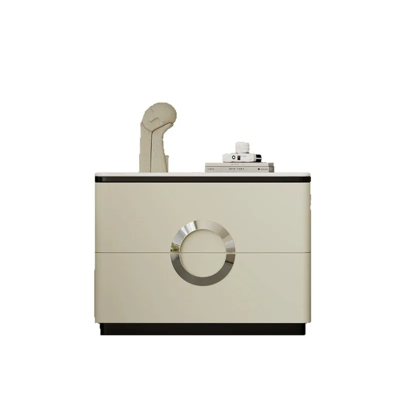 Minimalist bedside table Home bedroom Modern minimalist marble Light luxury Premium cream style
Minimalist bedside table Home bedroom Modern minimalist marble Light luxury Premium cream style