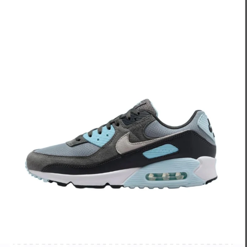 Стильные кроссовки для отдыха Nike Air Max 90, универсальные противоскользящие, антифрикционные, кружевные, серые/черные/синие DM0029-009
Стильные кроссовки для отдыха Nike Air Max 90, универсальные противоскользящие, антифрикционные, кружевные, серые/черные/синие DM0029-009