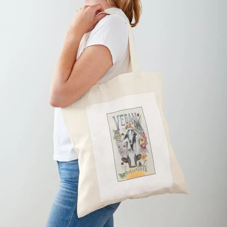 Vegan For The Animals Tote Bag eco bag folding Gift bag Canvas bags luxury women
Vegan For The Animals Tote Bag eco bag folding Gift bag Canvas bags luxury women