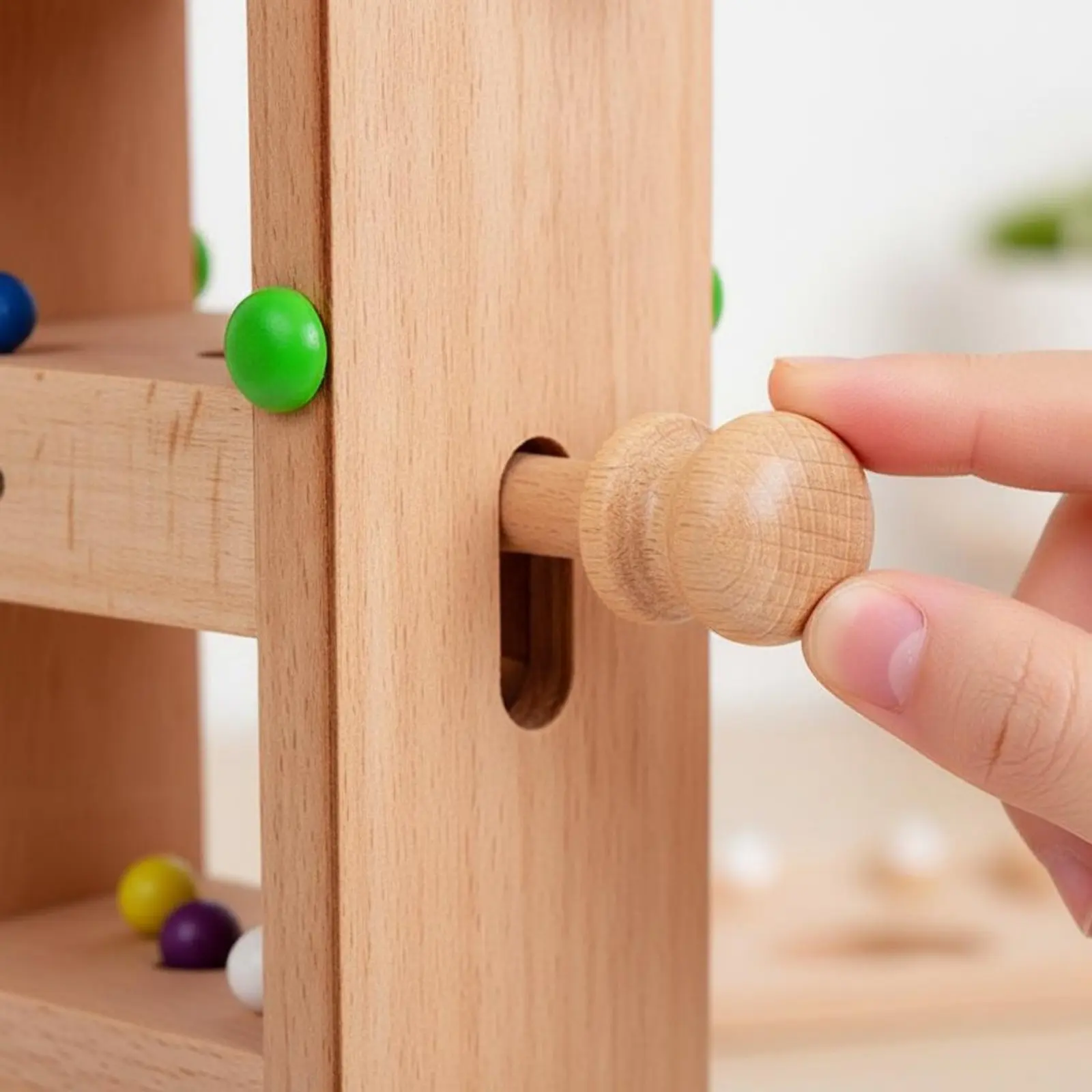 Sphere Roll Test Game Early Learning Wooden Sphere Marble Drop Game Upright Marble Maze Brain-Teaser Sleek Polished Wood
Sphere Roll Test Game Early Learning Wooden Sphere Marble Drop Game Upright Marble Maze Brain-Teaser Sleek Polished Wood