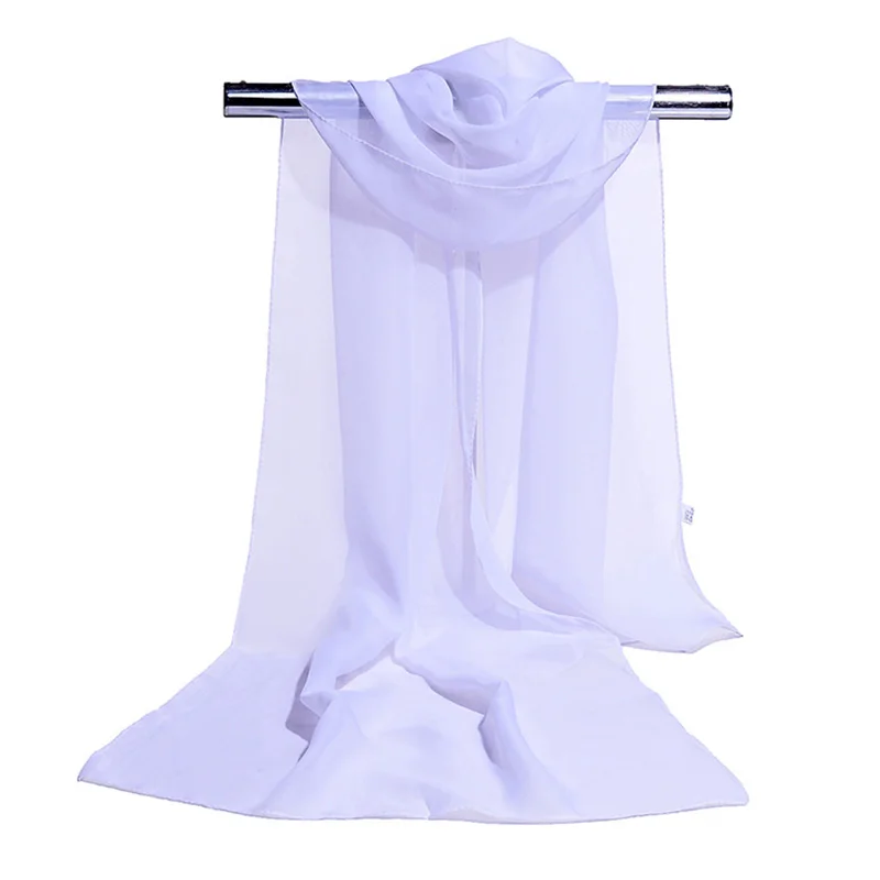 Korean Women Wedding Evening Party Dress Scarf Solid Color Transparent Chiffon Silk Scarf Summer Beach Towel Sunscreen Shawl R22
Korean Women Wedding Evening Party Dress Scarf Solid Color Transparent Chiffon Silk Scarf Summer Beach Towel Sunscreen Shawl R22
