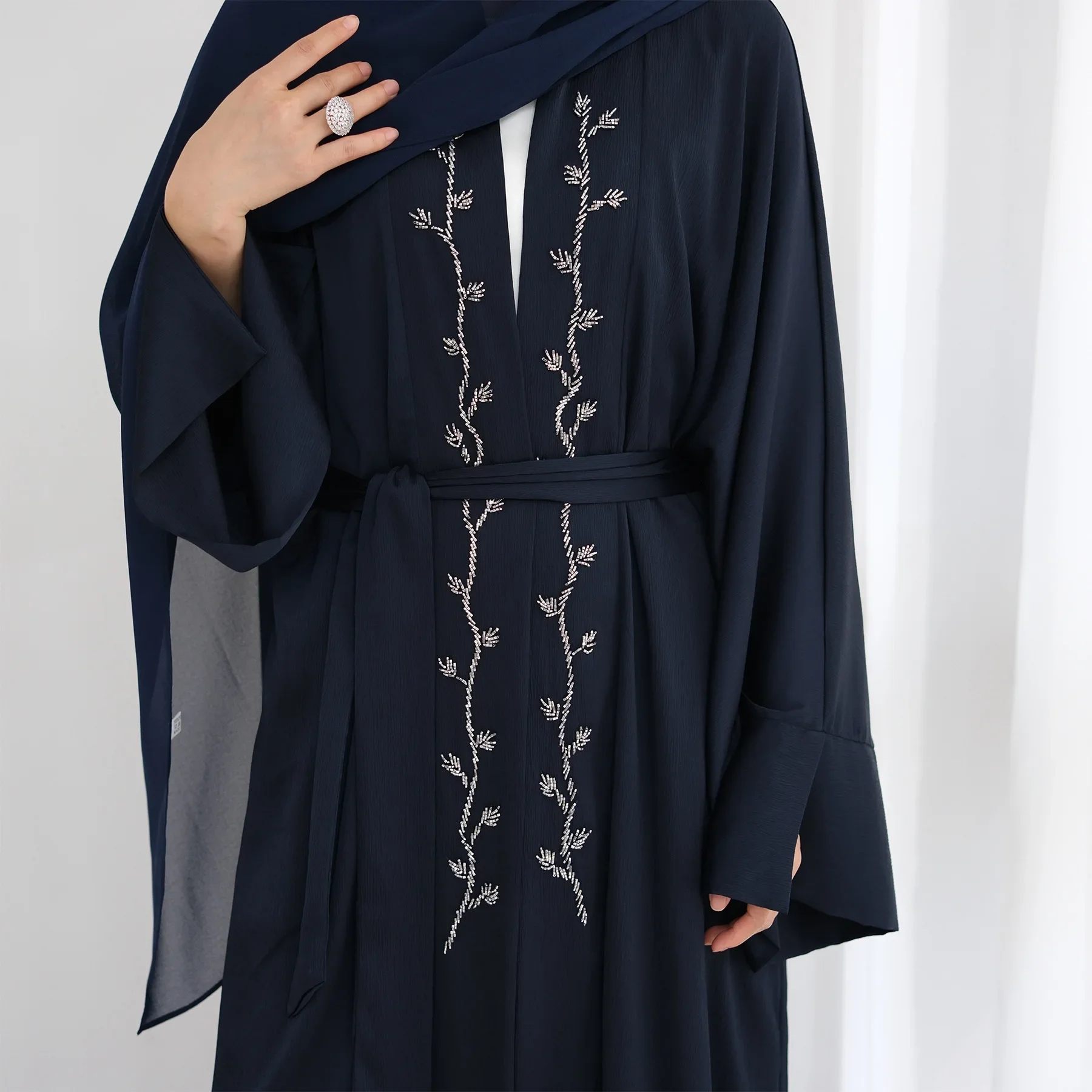 2025 Luxury Embroidery Dubai Open Abaya Ramadan Arabic Muslim Women Modest Dress Islamic Femme Clothing Fashion Turkey Gown
2025 Luxury Embroidery Dubai Open Abaya Ramadan Arabic Muslim Women Modest Dress Islamic Femme Clothing Fashion Turkey Gown
