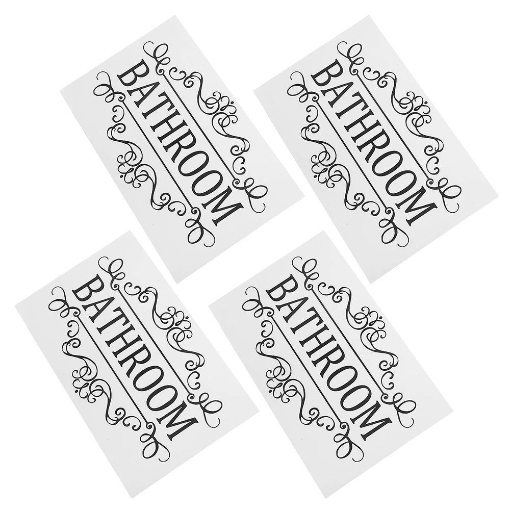 4pcs Bathroom Toilet Sign Wall Sticker Waterproof Removable Decor Shower Room Restroom Door Decal Washroom Wc
4pcs Bathroom Toilet Sign Wall Sticker Waterproof Removable Decor Shower Room Restroom Door Decal Washroom Wc