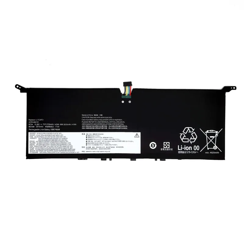 Replacement Battery L17C4PE1 For Lenovo IdeaPad 730S Yoga S730 Series
Replacement Battery L17C4PE1 For Lenovo IdeaPad 730S Yoga S730 Series