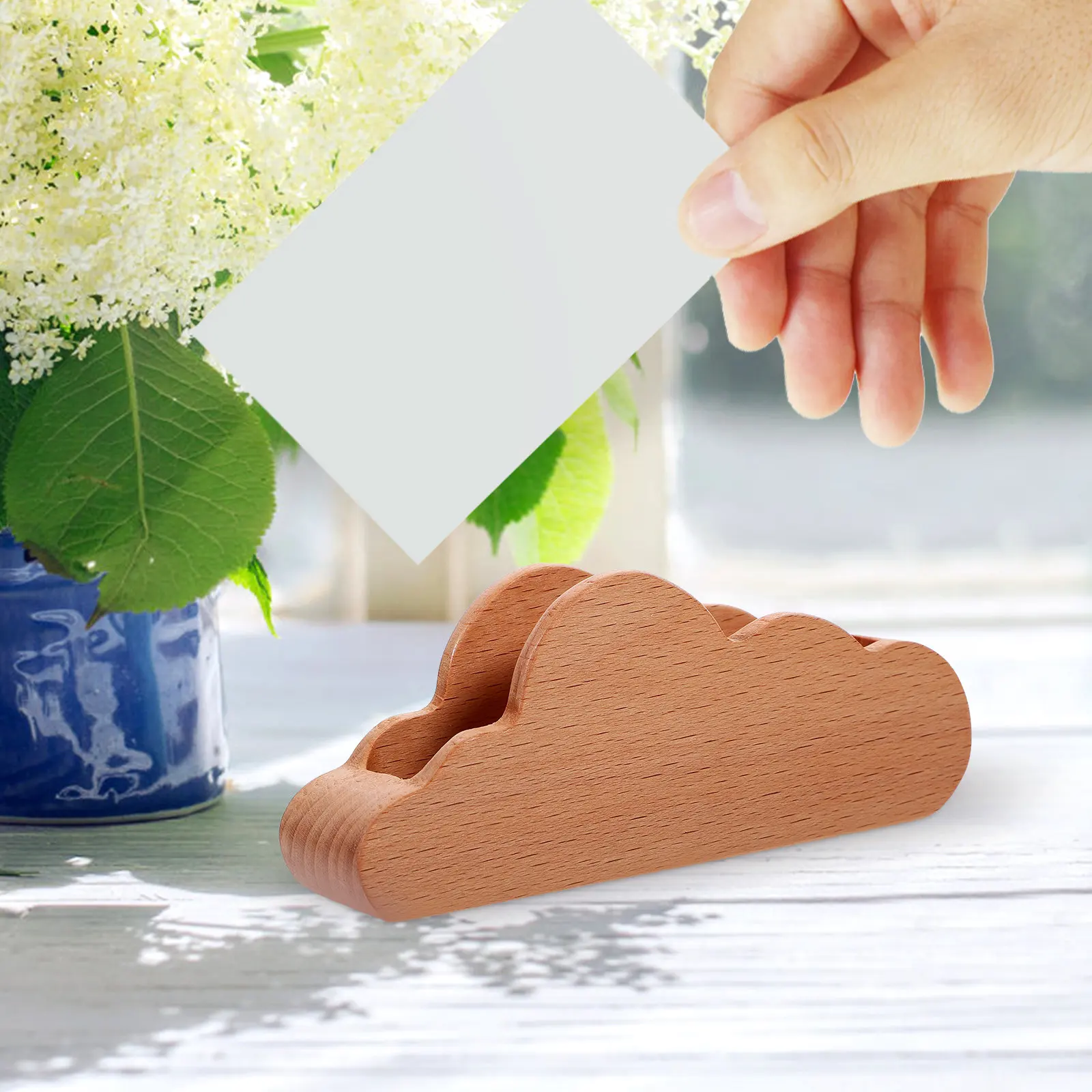Large Capacity Business Card Holder Smooth Glossy Finish Compact Desk Organizer Table Business Card Stand Name Cards Rack Wood
Large Capacity Business Card Holder Smooth Glossy Finish Compact Desk Organizer Table Business Card Stand Name Cards Rack Wood
