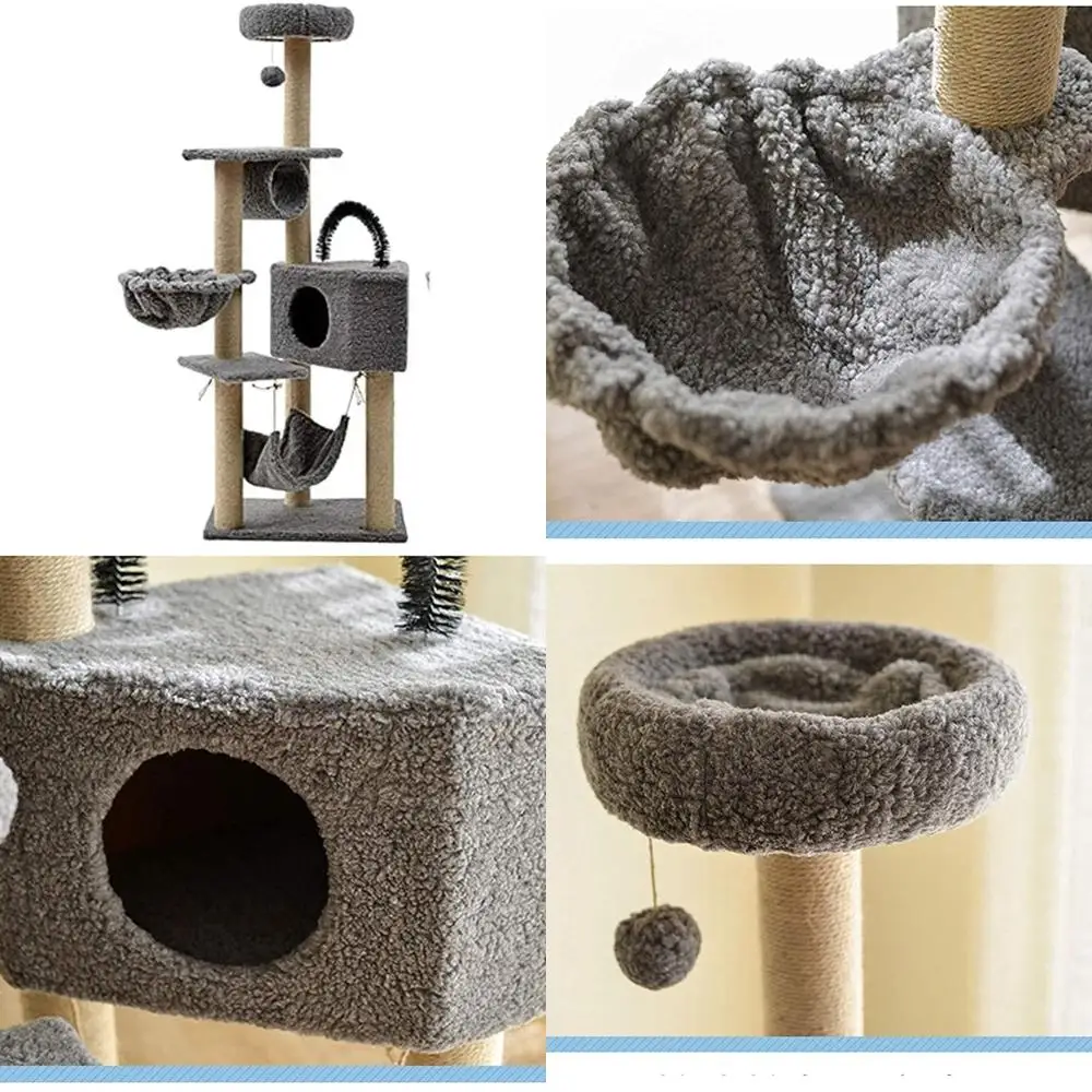 Башня из сизалевого кошачьего дерева с плюшевым кондомером и качающимися игрушками для царапин и игр LPZ24815
Башня из сизалевого кошачьего дерева с плюшевым кондомером и качающимися игрушками для царапин и игр LPZ24815