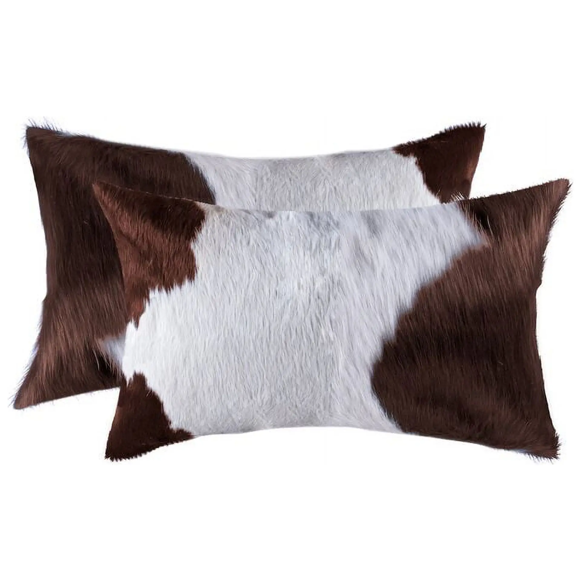 12 inch by 20 inch by 5 inch white brown cowhide pillow set of two
12 inch by 20 inch by 5 inch white brown cowhide pillow set of two