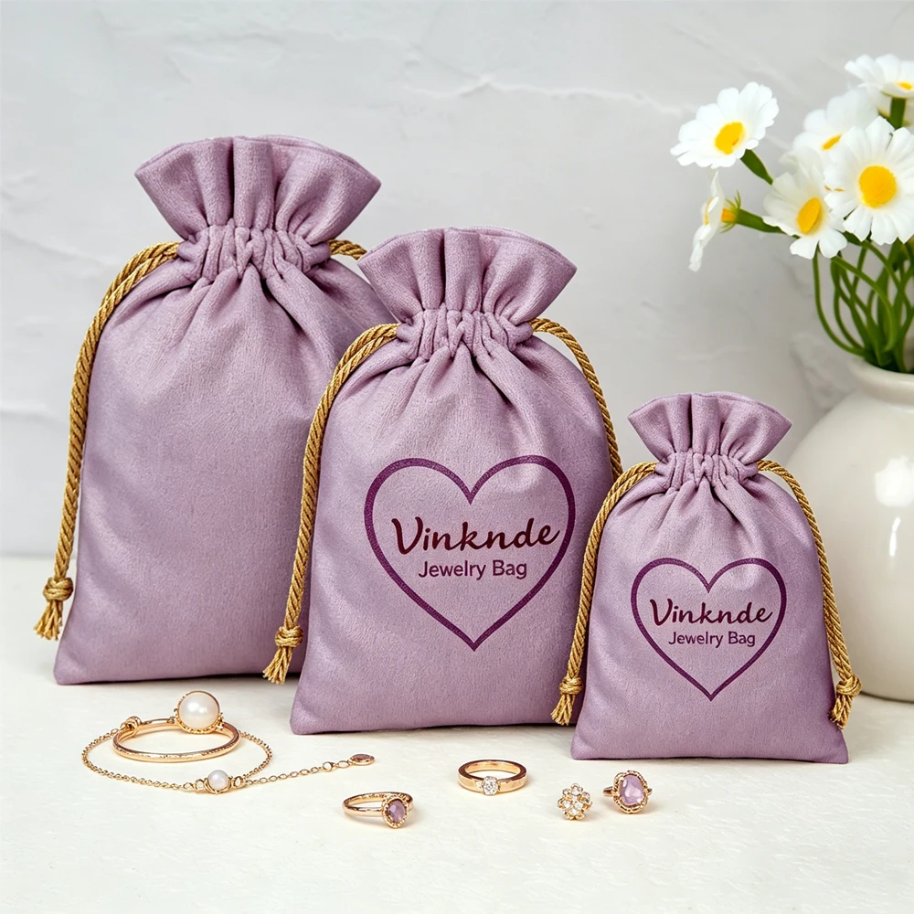 Wholesale 50Pcs Soft Purple Velvet Jewelry Drawstring Pouch Bag Custom Logo Jewellry Packaging Gift Bags For Earrings Necklace
Wholesale 50Pcs Soft Purple Velvet Jewelry Drawstring Pouch Bag Custom Logo Jewellry Packaging Gift Bags For Earrings Necklace