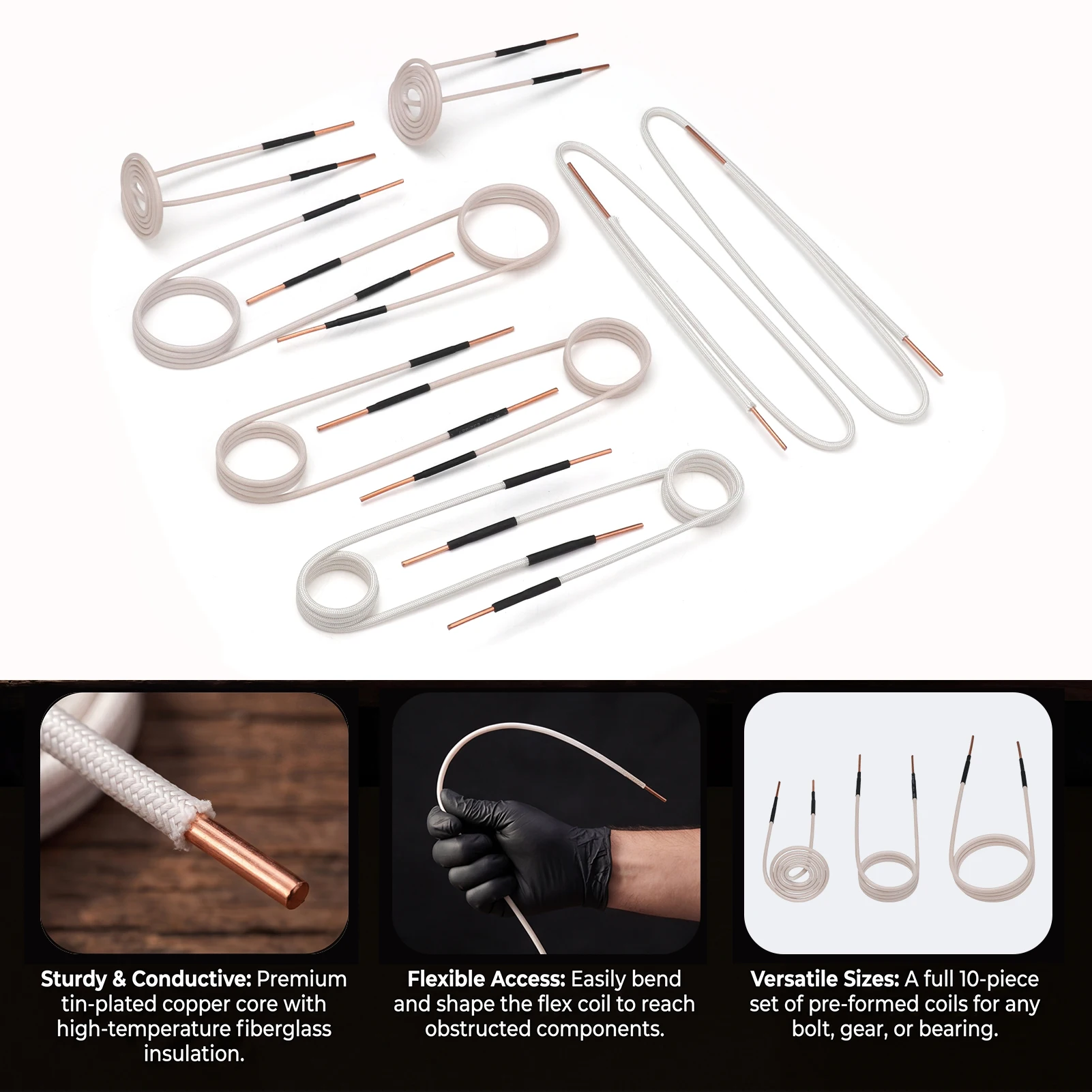 10Pcs Mini Magnetic Heater DIY Induction Coils Induction Coil Ductor Magnetic Induction Heater Kit Flameless Heat Accessories
10Pcs Mini Magnetic Heater DIY Induction Coils Induction Coil Ductor Magnetic Induction Heater Kit Flameless Heat Accessories