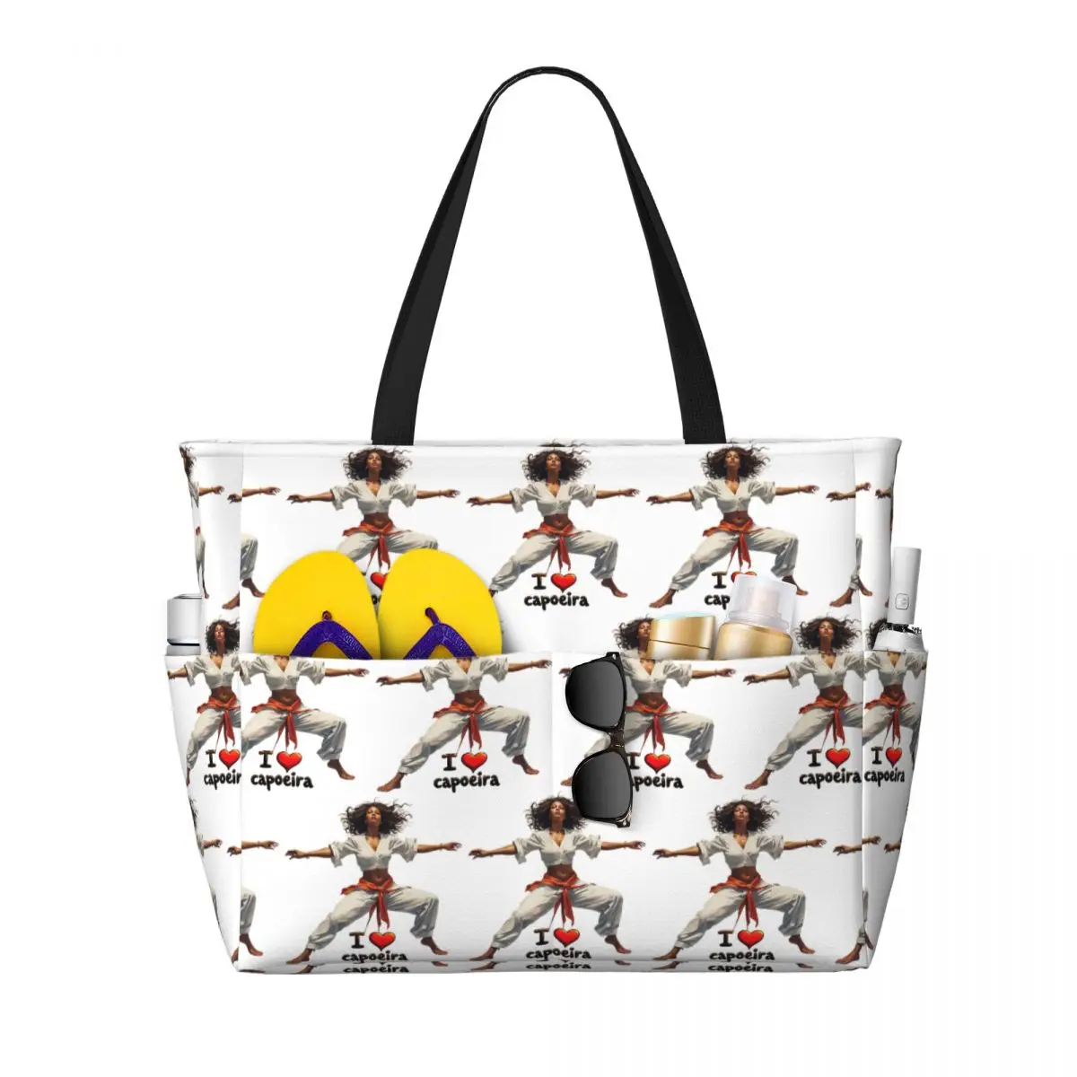 Dynamic Capoeira Art I Love Capoeira Design Beach Tote Bag Sport Gym Yoga Duffle Large Tote Bag Women Travel Bag Fitness bag
Dynamic Capoeira Art I Love Capoeira Design Beach Tote Bag Sport Gym Yoga Duffle Large Tote Bag Women Travel Bag Fitness bag