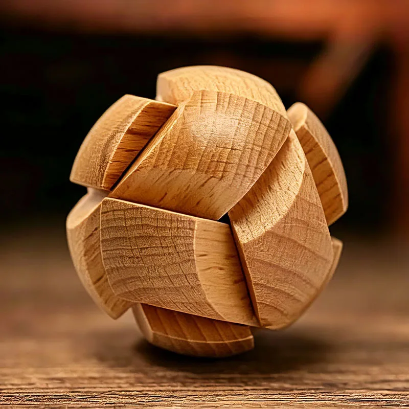 Wooden Puzzle Magic Ball Sphere Soccer Football LuBan Lock Disentanglement Brain Teaser Kids Adults Logic Challenge IQ Training
Wooden Puzzle Magic Ball Sphere Soccer Football LuBan Lock Disentanglement Brain Teaser Kids Adults Logic Challenge IQ Training