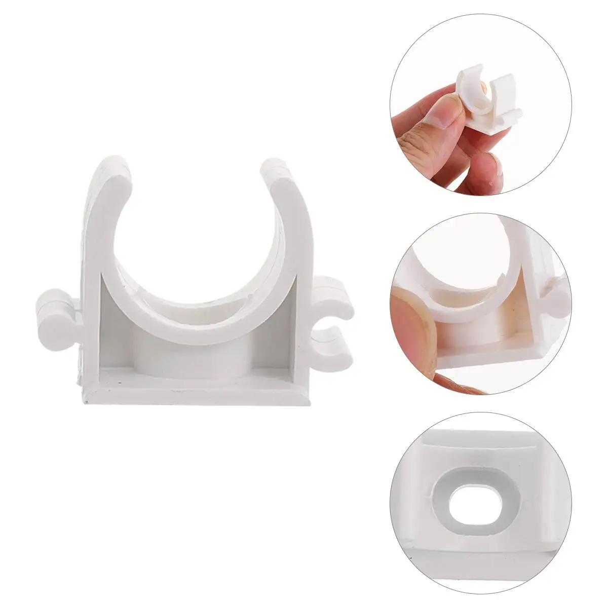 PVC Pipe Pipe Support U Shape Electrician Tube Support Hook Water Clips Bracket Riding Horse Wire Wall Fixed Holder
PVC Pipe Pipe Support U Shape Electrician Tube Support Hook Water Clips Bracket Riding Horse Wire Wall Fixed Holder