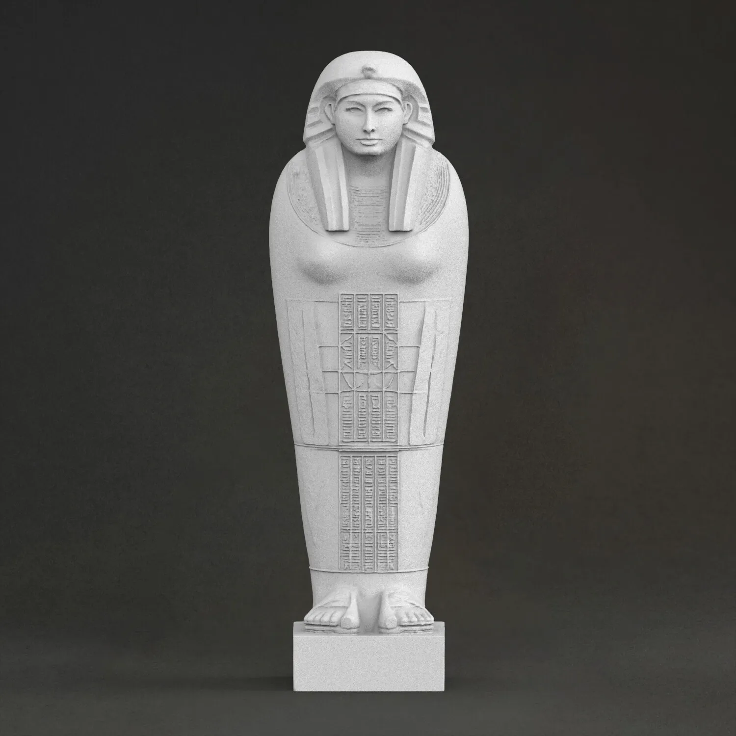 "Egyptian mummy sarcophagus" sculpture, 3D printed resin, hand-painted, plaster-like statue ornament(work 10 days)
"Egyptian mummy sarcophagus" sculpture, 3D printed resin, hand-painted, plaster-like statue ornament(work 10 days)