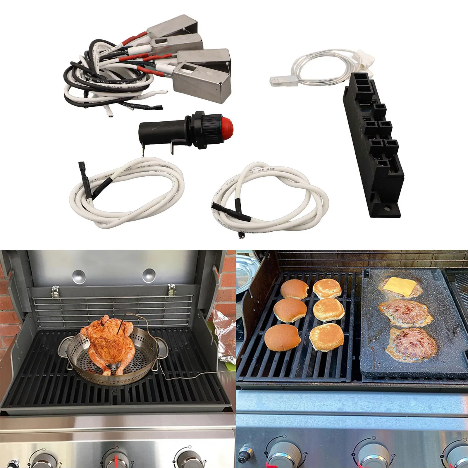 Easy Installation BBQ Ignition Kit 6 Output Generator Built For High Temperatures Compatible With Summit For Gas Grilling
Easy Installation BBQ Ignition Kit 6 Output Generator Built For High Temperatures Compatible With Summit For Gas Grilling