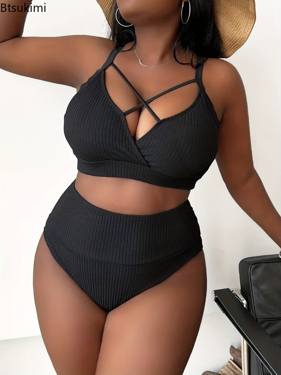 Women's Textured Swimsuit Sexy Hollow Out Backless Swimwear Push Up High Waist Bikini Set Beachwear Bathing Suits Large Size 3XL
Women's Textured Swimsuit Sexy Hollow Out Backless Swimwear Push Up High Waist Bikini Set Beachwear Bathing Suits Large Size 3XL