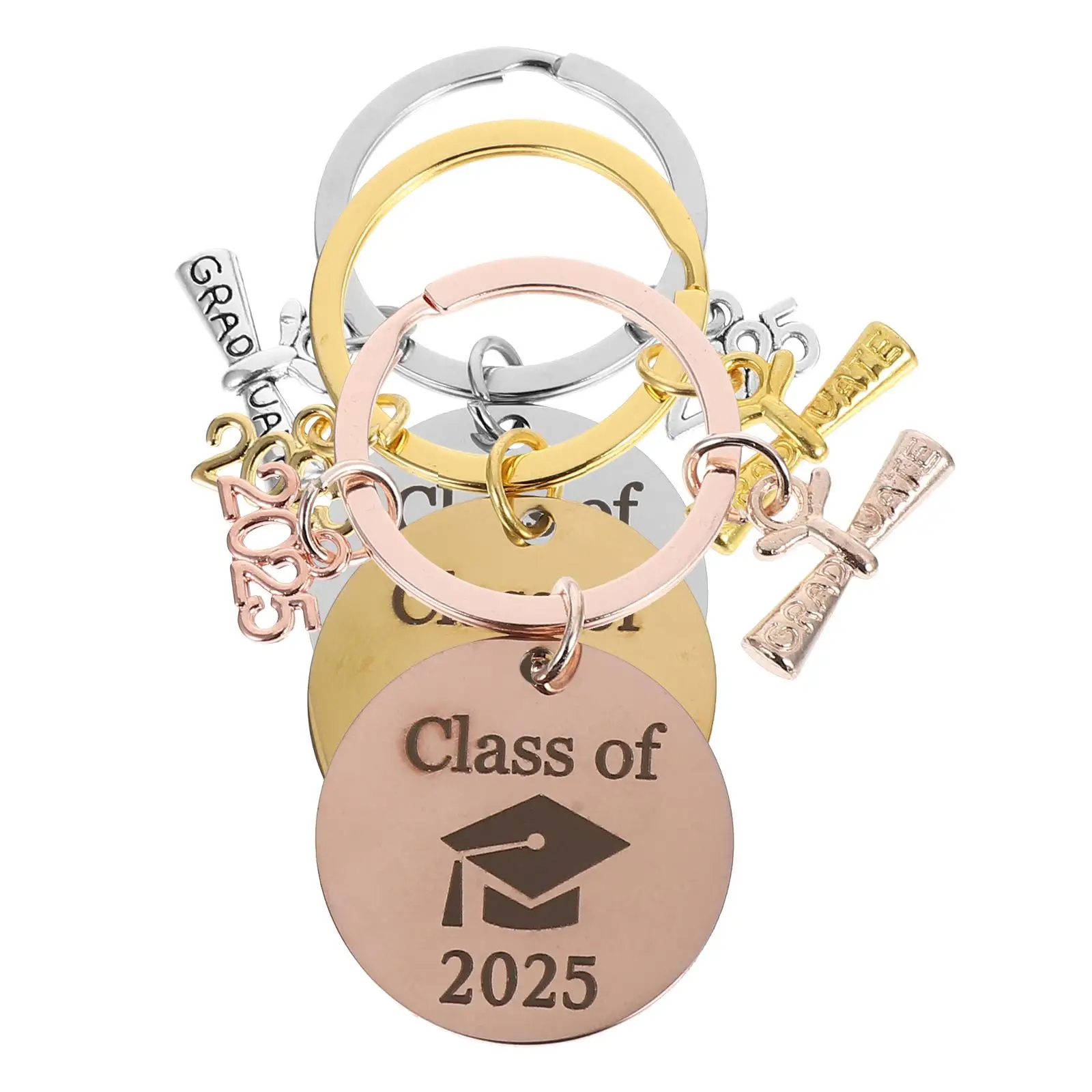 3 Pcs Graduation Keychain 2025 Class Stainless Steel 30mm Practical Souvenir Party Favors Gifts Guests Decoration Supplies Bag
3 Pcs Graduation Keychain 2025 Class Stainless Steel 30mm Practical Souvenir Party Favors Gifts Guests Decoration Supplies Bag
