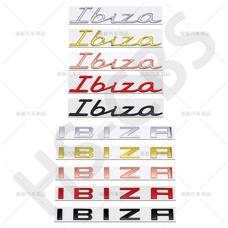 3D Metal Ibiza Emblem Car Rear Trunk Stickers Auto Body Decal Badge For Ibiza Letter Logo Decal Stickers Car Styling Accessories
3D Metal Ibiza Emblem Car Rear Trunk Stickers Auto Body Decal Badge For Ibiza Letter Logo Decal Stickers Car Styling Accessories