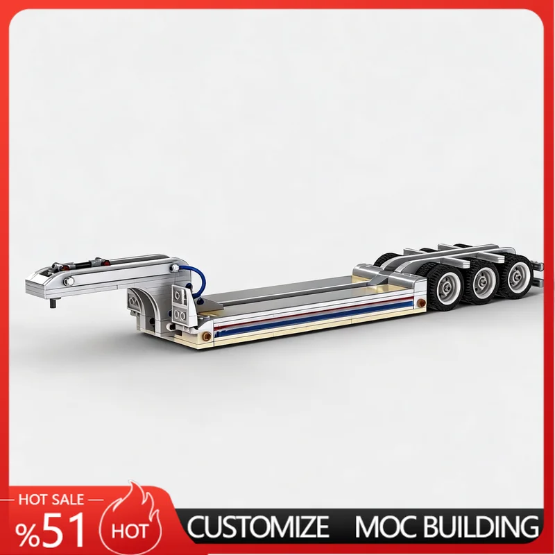 573 PCS Heavy Duty Gooseneck Trailer Vehicle Model MOC Building Blocks Set DIY Assembly Educational Toy For funs Birthday Gifts
573 PCS Heavy Duty Gooseneck Trailer Vehicle Model MOC Building Blocks Set DIY Assembly Educational Toy For funs Birthday Gifts
