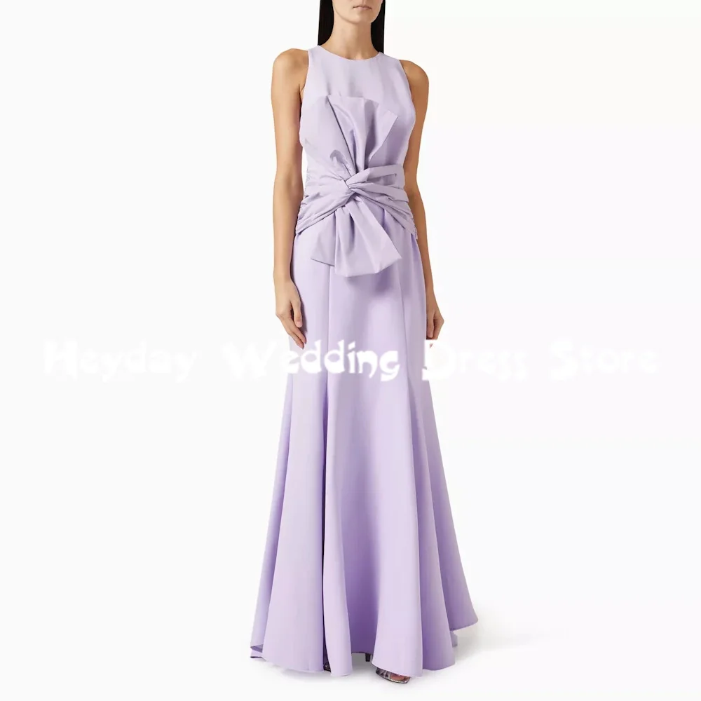 Heyday Women's O-neck Bow Sashes Mermaid Draped Evening Dresses With Sleeveless Floor-Length Formal Elegant Party Dresses 2025
Heyday Women's O-neck Bow Sashes Mermaid Draped Evening Dresses With Sleeveless Floor-Length Formal Elegant Party Dresses 2025