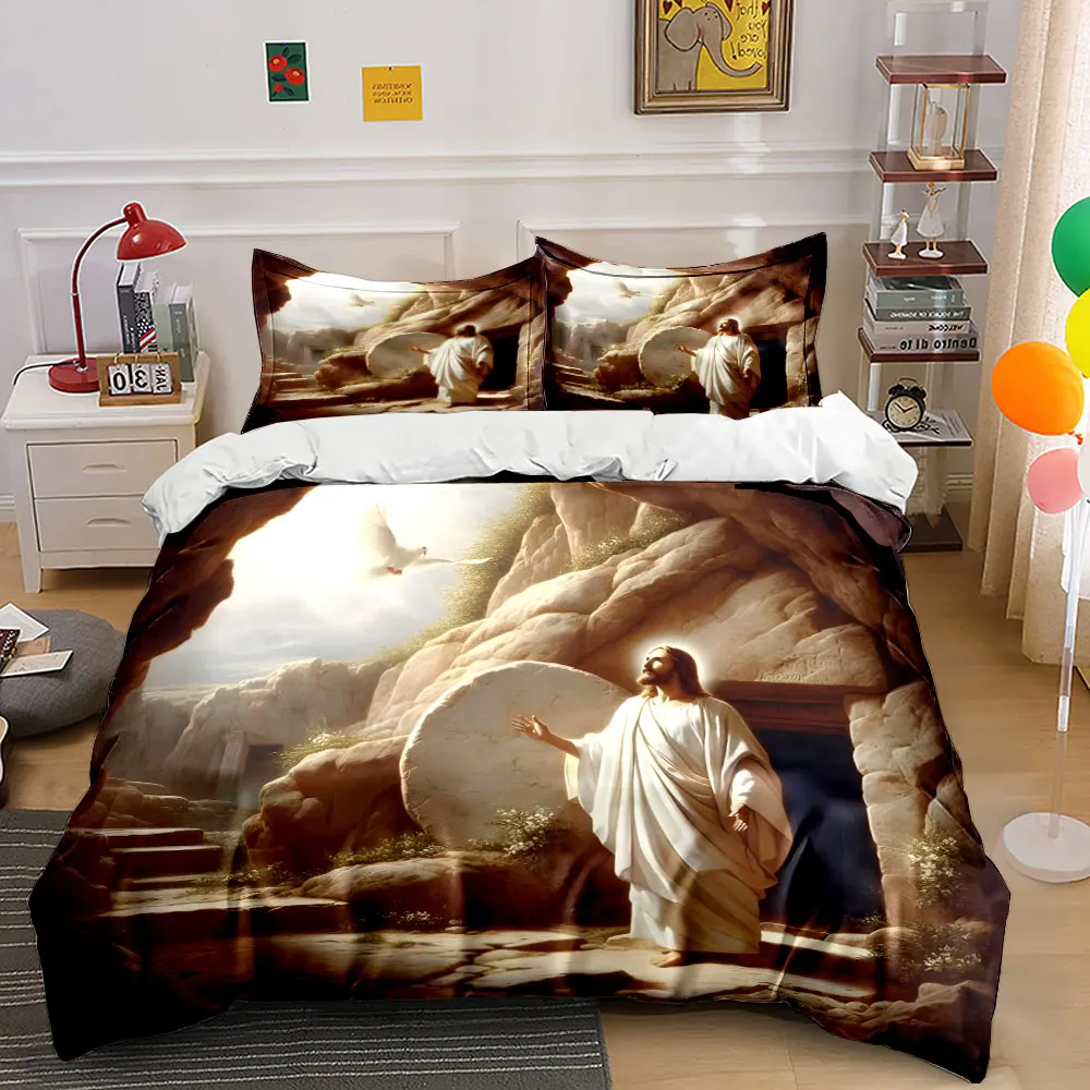 Resurrection from the Tomb and Divine Light Printed Duvet Cover Set 1 Duvet Cover+2 Pillowcase Multi Size Bedroom Bedding Decor
Resurrection from the Tomb and Divine Light Printed Duvet Cover Set 1 Duvet Cover+2 Pillowcase Multi Size Bedroom Bedding Decor