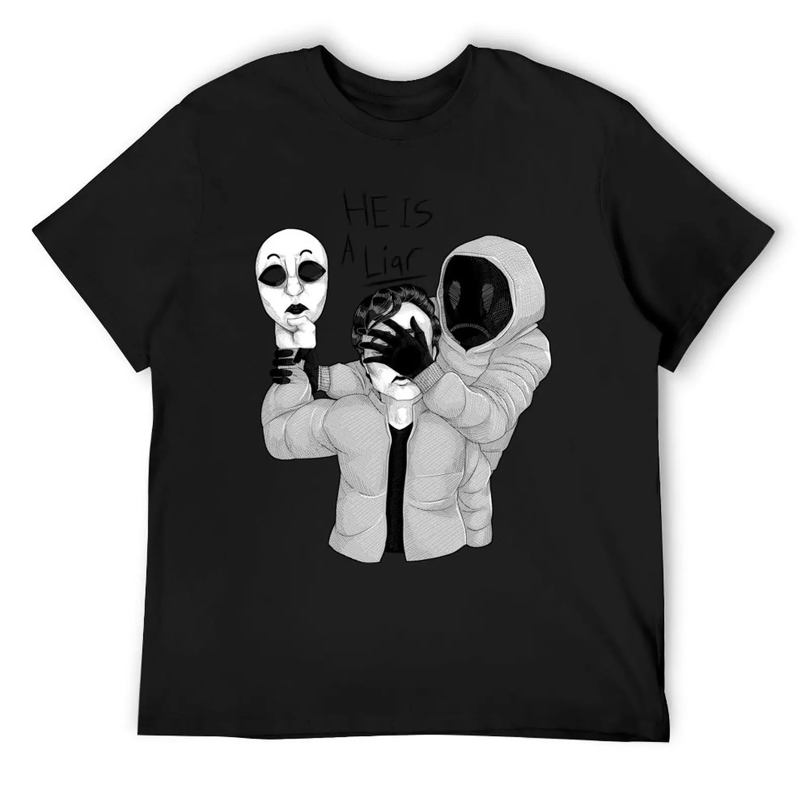 Hoodie and Masky - HE IS A LiaR T-Shirt blue archive oversized graphic tee vintage anime shirt men workout shirt
Hoodie and Masky - HE IS A LiaR T-Shirt blue archive oversized graphic tee vintage anime shirt men workout shirt