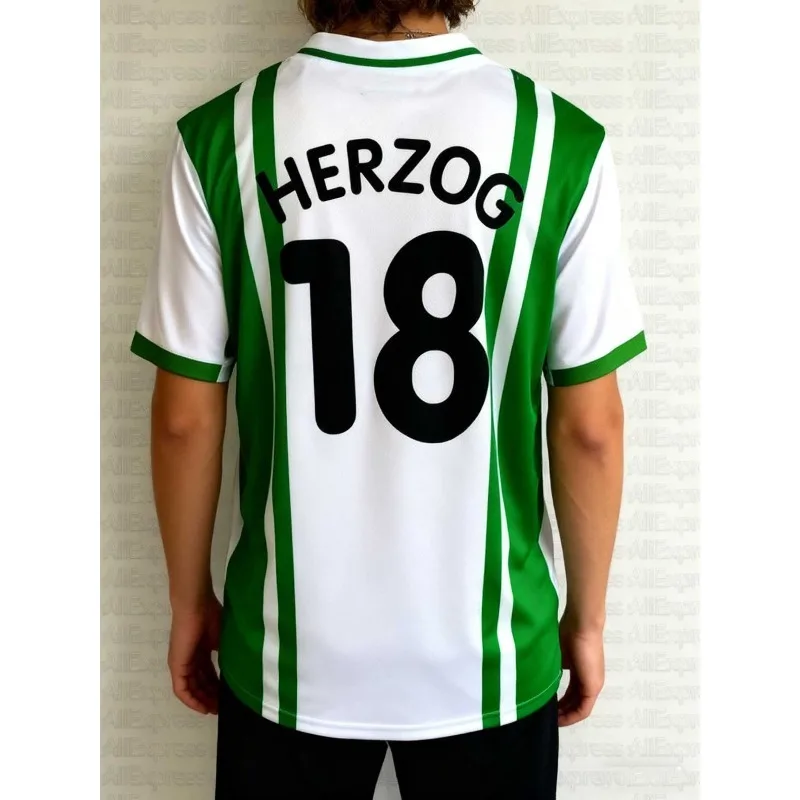 Футбольная рубашка с 3D-принтом No 18 Классический дизайн в зеленую и белую полоску с номером Идеально принт на футбольной футболке
Футбольная рубашка с 3D-принтом No 18 Классический дизайн в зеленую и белую полоску с номером Идеально принт на футбольной футболке