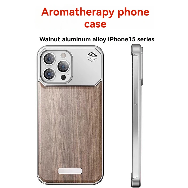 Walnut metal aromatherapy magnetic suction for Apple 15promax mobile phone case 16pro mobile phone case 16 protective cover
Walnut metal aromatherapy magnetic suction for Apple 15promax mobile phone case 16pro mobile phone case 16 protective cover