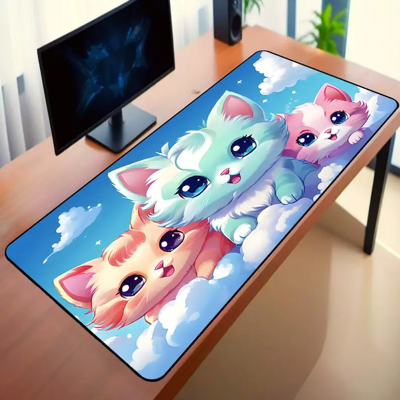 Cloud Cat Art Gaming Desk Mat, Non-slip and Waterproof Mouse Pad, Minimalist Office Decorative Mat, Perfect Gift for Friends.
Cloud Cat Art Gaming Desk Mat, Non-slip and Waterproof Mouse Pad, Minimalist Office Decorative Mat, Perfect Gift for Friends.