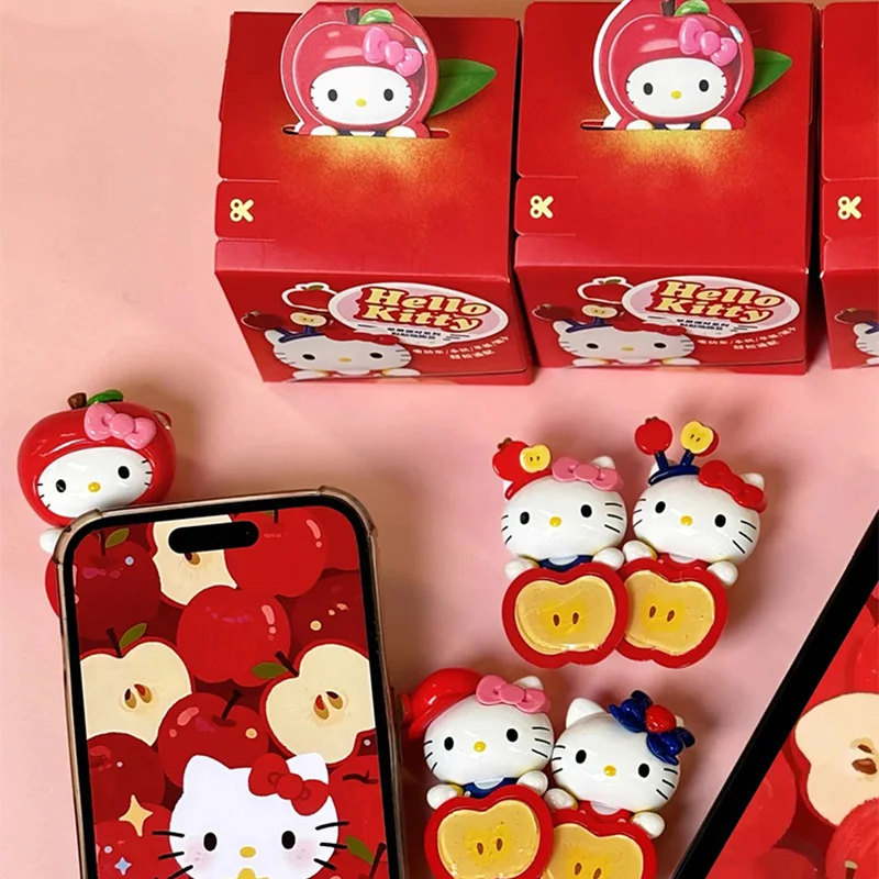 Оригинальные стикеры Hello Kitty из серии Apple Party, очень милые фигурки в слепых коробках, коллекционные украшения, куклы, подарок для девочек, светящиеся в темноте.
Оригинальные стикеры Hello Kitty из серии Apple Party, очень милые фигурки в слепых коробках, коллекционные украшения, куклы, подарок для девочек, светящиеся в темноте.