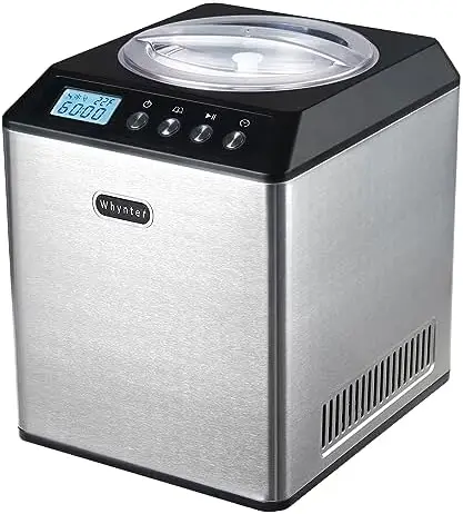 Whynter 2.1 Qt Ice Cream Maker – Automatic, No Pre-Freezing, Built-In Compressor, LCD Timer, Stainless Steel
Whynter 2.1 Qt Ice Cream Maker – Automatic, No Pre-Freezing, Built-In Compressor, LCD Timer, Stainless Steel