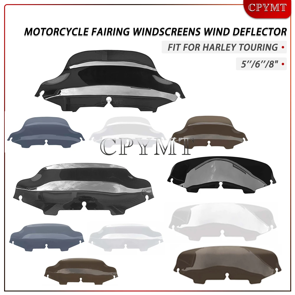 fit For Harley Models 5''/6''/8" Motorcycle Motorcycle Fairing Windscreen Windshield Touring Electra Street Glide FLHX 1996-2013
fit For Harley Models 5''/6''/8" Motorcycle Motorcycle Fairing Windscreen Windshield Touring Electra Street Glide FLHX 1996-2013