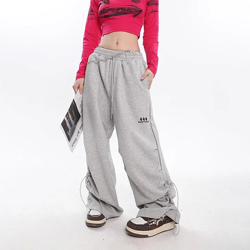 HOUZHOU Wide Leg Sweatpants Women Oversize Gray Sports Pants Female Trousers Jogging Loose Casual Korean Streetwear Hip Hop
HOUZHOU Wide Leg Sweatpants Women Oversize Gray Sports Pants Female Trousers Jogging Loose Casual Korean Streetwear Hip Hop