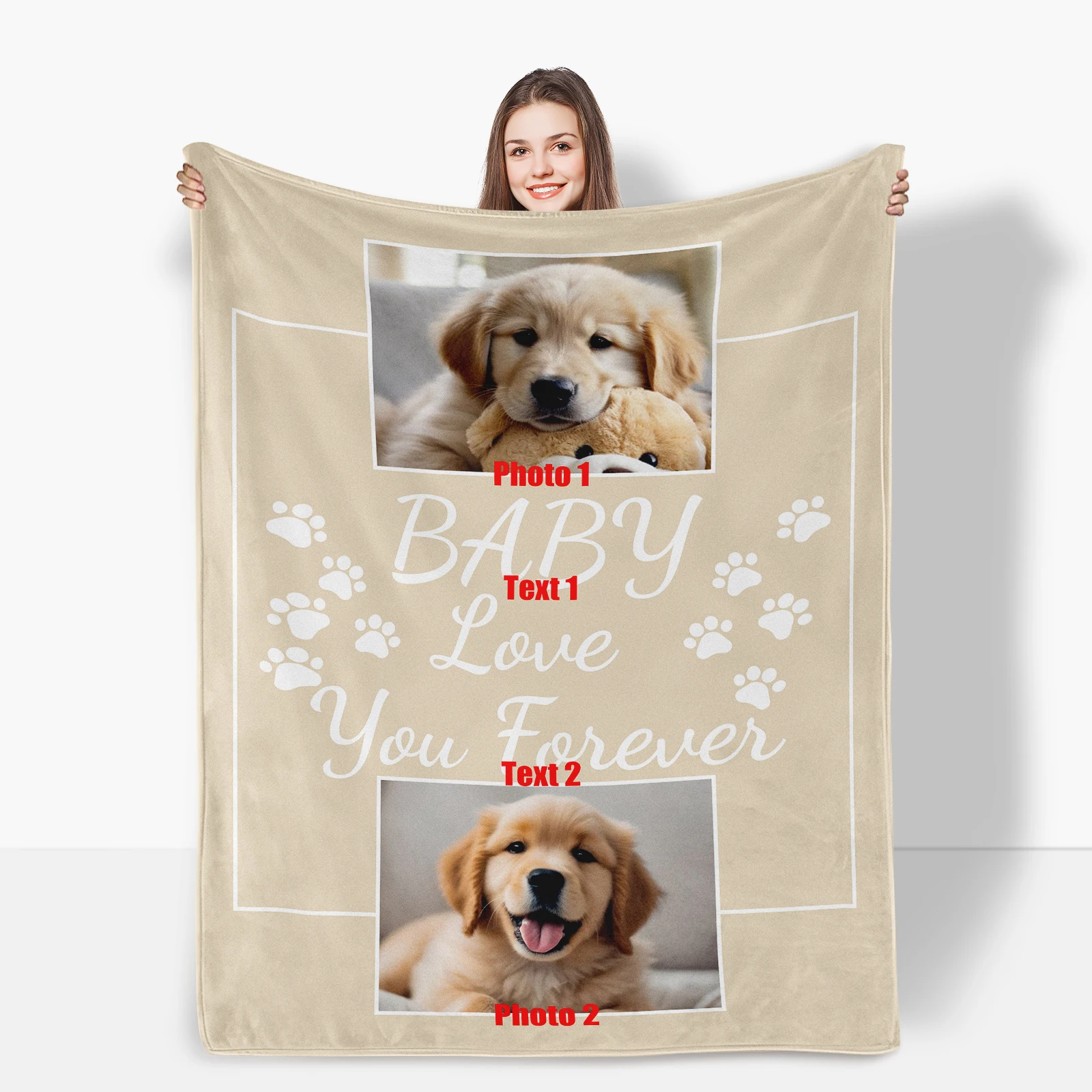 Innovative Custom Pet Themed Paw Print Design Personalized Blanket For Unique Comfort And Warmth Tailored
Innovative Custom Pet Themed Paw Print Design Personalized Blanket For Unique Comfort And Warmth Tailored