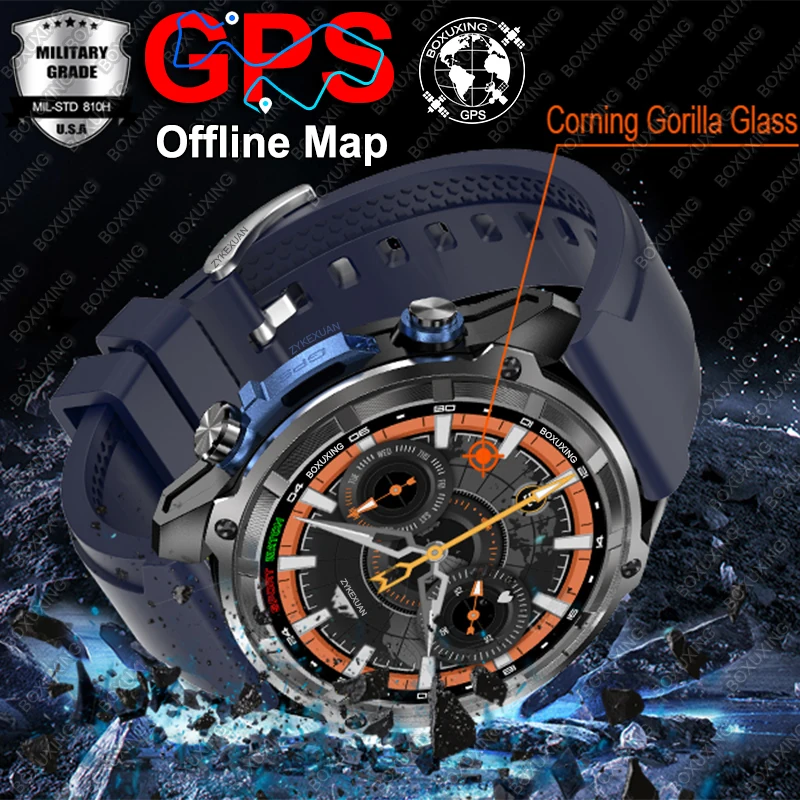 2025 New Military GPS Smart Watch Men Offline Map 860 mAh Compass 5ATM Waterproof 4GB Memory Swimming Sapphire Screen Smartwatch 
2025 New Military GPS Smart Watch Men Offline Map 860 mAh Compass 5ATM Waterproof 4GB Memory Swimming Sapphire Screen Smartwatch