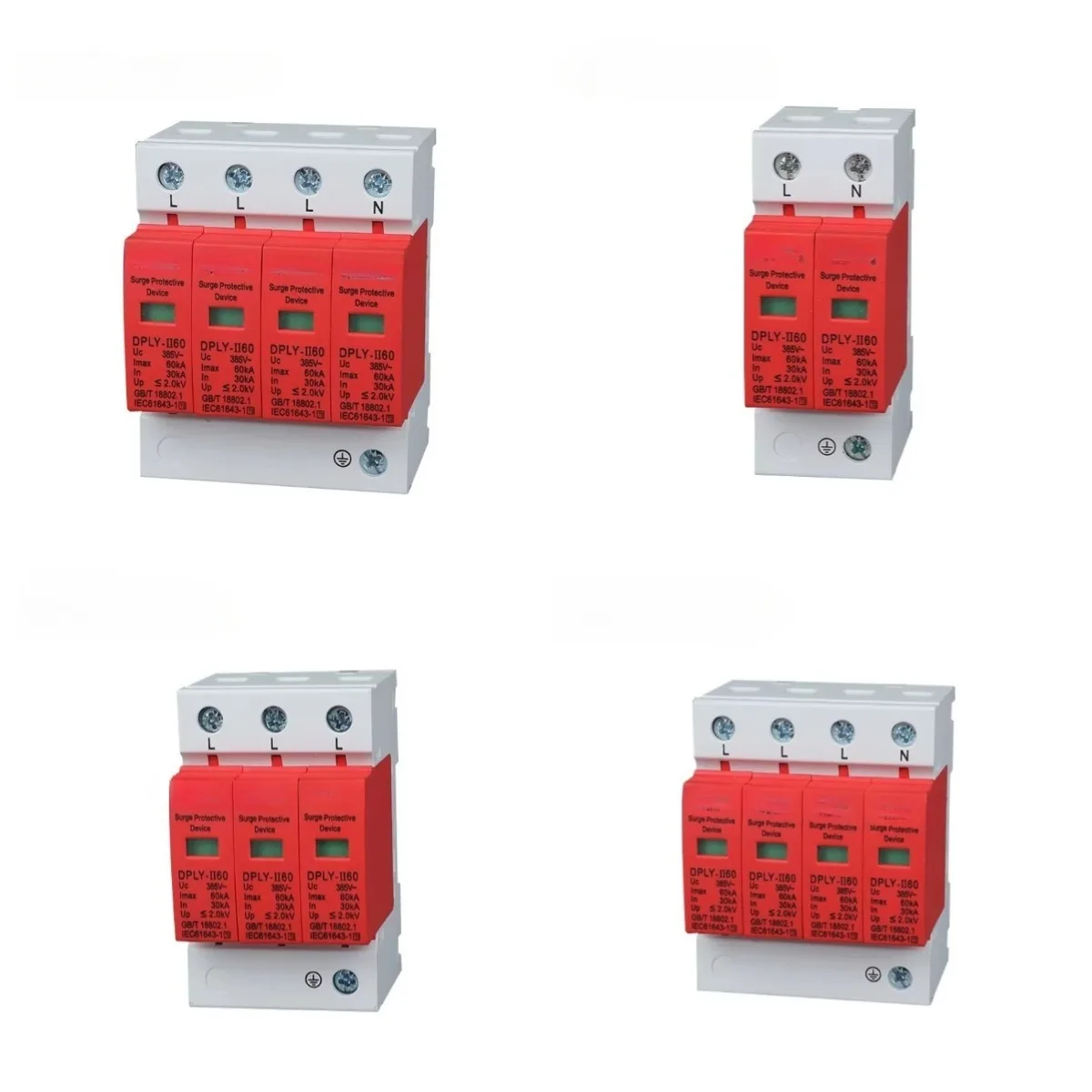 1000V 420V 385V Surge Protective Device 60KA Low Voltage Lightning Thunder Protection surge protector device
1000V 420V 385V Surge Protective Device 60KA Low Voltage Lightning Thunder Protection surge protector device
