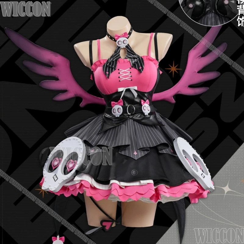 Aria New Skin Clothes Game Zenless Zone Zero Cosplay Costume Pink Black Lolita Dress Pink Wig Woman Wings Suit Halloween Party
Aria New Skin Clothes Game Zenless Zone Zero Cosplay Costume Pink Black Lolita Dress Pink Wig Woman Wings Suit Halloween Party