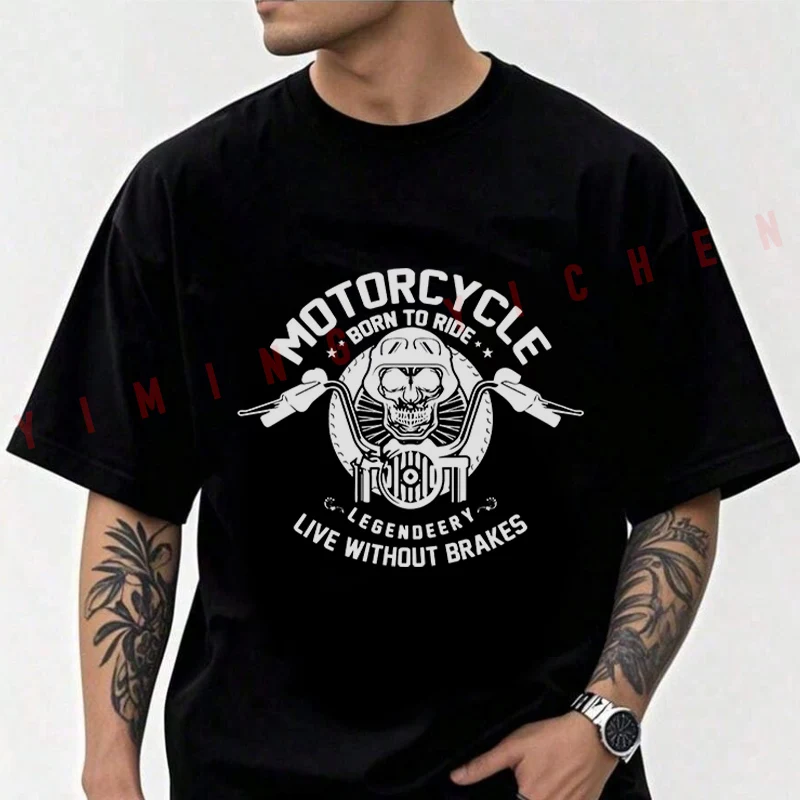 New Eye Catching Motorcycle Men's Fashion T-shirt Moto Cotton Casual Summer Comfortable Short Sleeve Tops
New Eye Catching Motorcycle Men's Fashion T-shirt Moto Cotton Casual Summer Comfortable Short Sleeve Tops