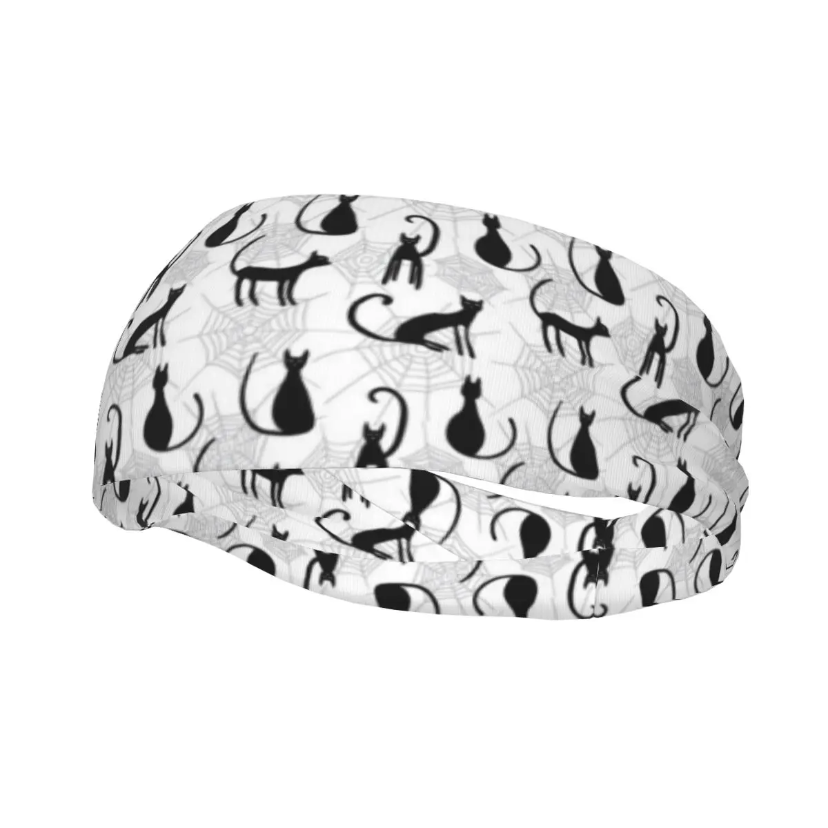 Sports Headband Black Cats Pattern Fitness Sweatband Absorbent Cycling Jog Hair Bandage
Sports Headband Black Cats Pattern Fitness Sweatband Absorbent Cycling Jog Hair Bandage