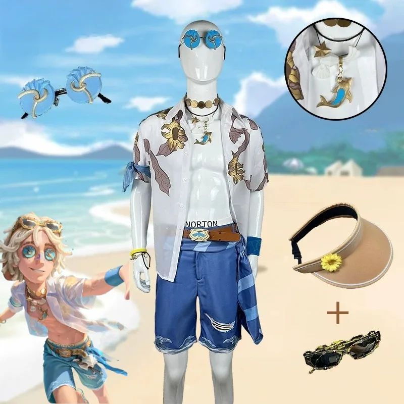 Identity Ⅴ Prospector Cosplay Costume Norton Campbell Summer Beach Clothing with Accessories Set for Anime Party Roleplay Suit
Identity Ⅴ Prospector Cosplay Costume Norton Campbell Summer Beach Clothing with Accessories Set for Anime Party Roleplay Suit