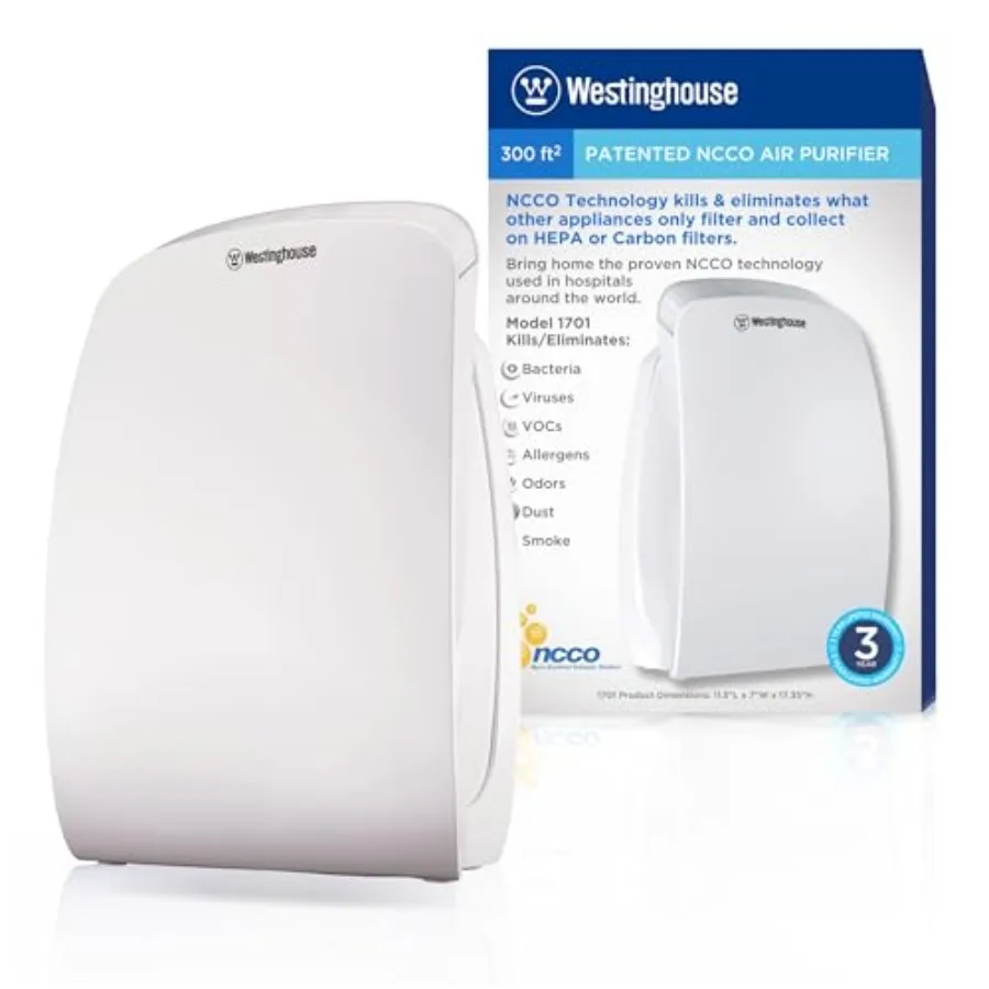 1701 True HEPA Air Purifier - Medical-Grade NCCO Technology Air Purifiers for Home Removes Allergens Pet Dander Smoke Odors Air
1701 True HEPA Air Purifier - Medical-Grade NCCO Technology Air Purifiers for Home Removes Allergens Pet Dander Smoke Odors Air