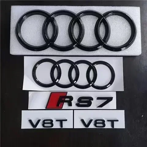 For AUDI 2PCS 4Ring logo Car Hood Front Bonnet Grill Rear Trunk Emblem Badge 1P RS7 mark 2P V8T Sticker For AUDI All RS7
For AUDI 2PCS 4Ring logo Car Hood Front Bonnet Grill Rear Trunk Emblem Badge 1P RS7 mark 2P V8T Sticker For AUDI All RS7