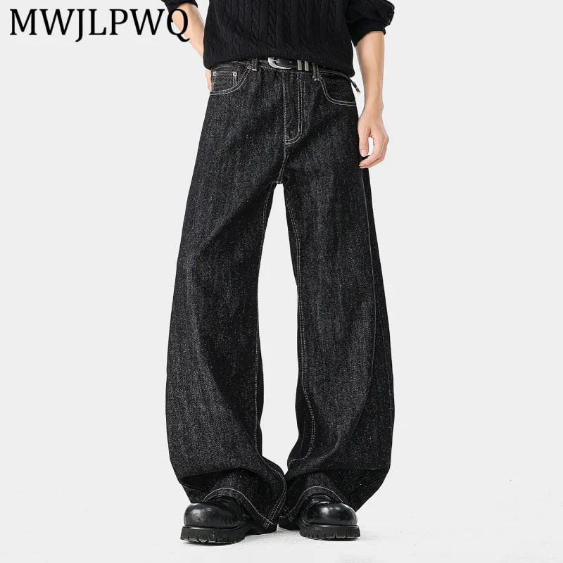 MWJLPWQ American-style Baggy Denim Jeans For Men Trendy Stylish Casual New Style Slimming Floor-length Wide-leg Pants 15843
MWJLPWQ American-style Baggy Denim Jeans For Men Trendy Stylish Casual New Style Slimming Floor-length Wide-leg Pants 15843