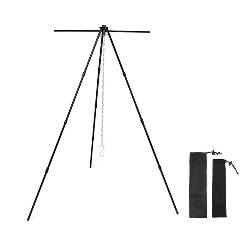 Top!-Outdoor Aluminum Alloy Tripod Hanger Storage Rack Portable Crossbar Set Retractable Hanging Pot Bracket
Top!-Outdoor Aluminum Alloy Tripod Hanger Storage Rack Portable Crossbar Set Retractable Hanging Pot Bracket
