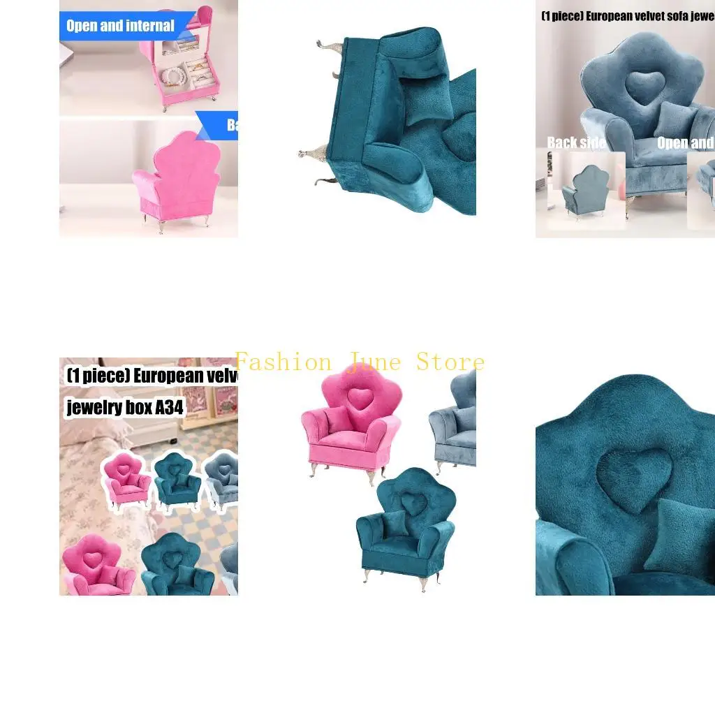 N5KA Органайзеры для ювелирных изделий с различными отделениями Коробка для демонстрации сережек в форме дивана для безопасного
N5KA Органайзеры для ювелирных изделий с различными отделениями Коробка для демонстрации сережек в форме дивана для безопасного