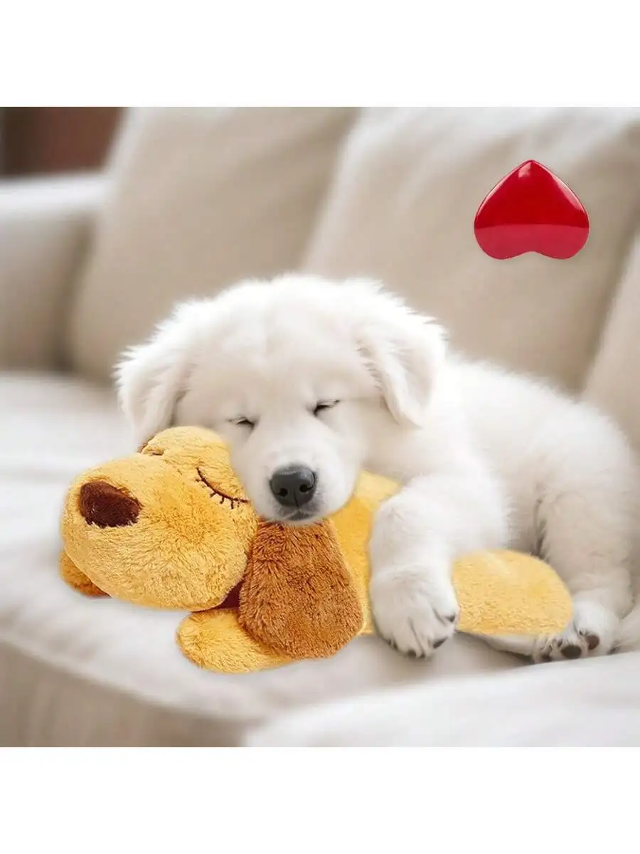 Soft Plush Dog Comfort Toy With Heartbeat Simulator For Anxiety Relief
Soft Plush Dog Comfort Toy With Heartbeat Simulator For Anxiety Relief