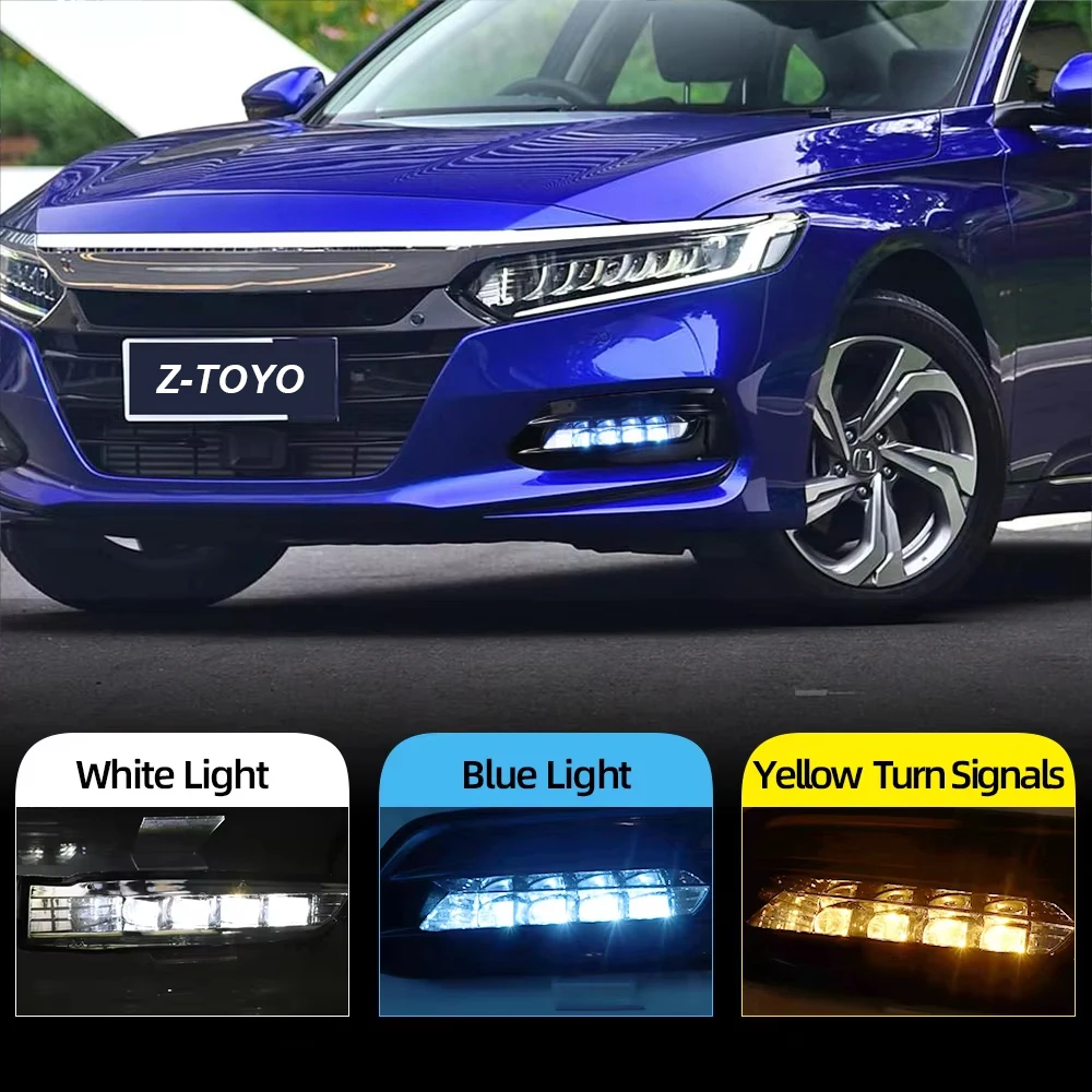 2Pcs For Honda Accord 2018 2019 2020 Daytime Running Light LED DRL fog lamp Driving lights Yellow Turn Signal Lamp
2Pcs For Honda Accord 2018 2019 2020 Daytime Running Light LED DRL fog lamp Driving lights Yellow Turn Signal Lamp