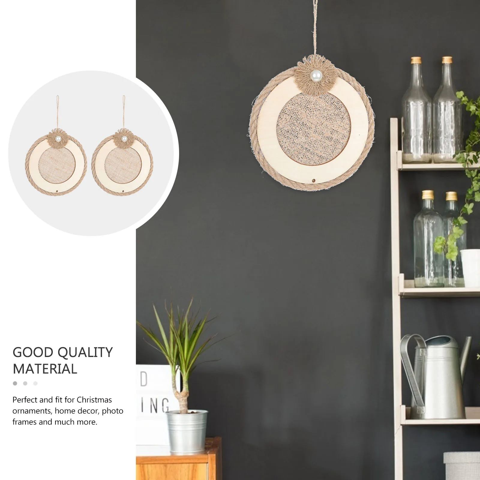 2pcs Wooden Chip Wreath Base Linen Decorations Hanging DIY Craft Home Pendant Christmas naments Sewing Supplies 
2pcs Wooden Chip Wreath Base Linen Decorations Hanging DIY Craft Home Pendant Christmas naments Sewing Supplies