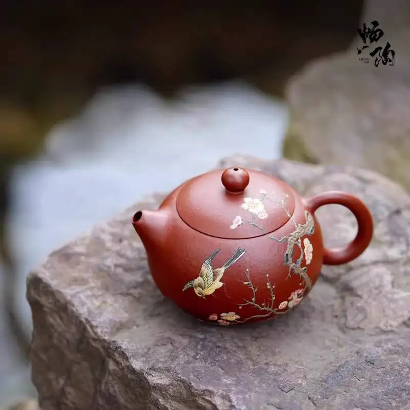 Changtaoyixing Teapot By Li Xiaolu, Zisha Pear Skin Big Red Robe Xi Shi Clay Painted Model 190Cc
Changtaoyixing Teapot By Li Xiaolu, Zisha Pear Skin Big Red Robe Xi Shi Clay Painted Model 190Cc
